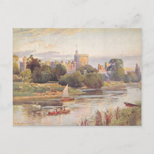 Carte Postale Château de Windsor et Tamise 1910