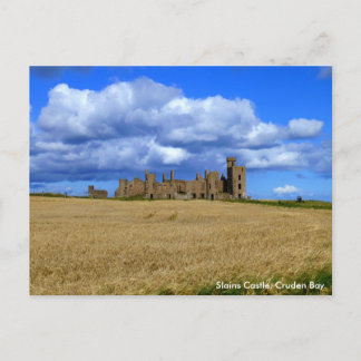 Carte Postale Château des Esclins, Cruden Bay.