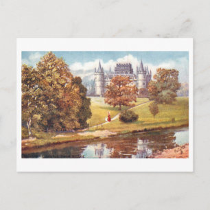 Carte Postale Château d'Inveraray vintage en Écosse