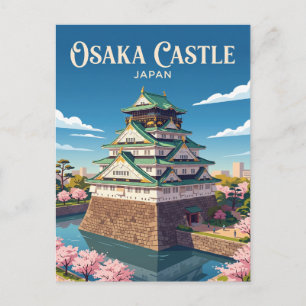 Carte Postale Château d'Osaka Japon
