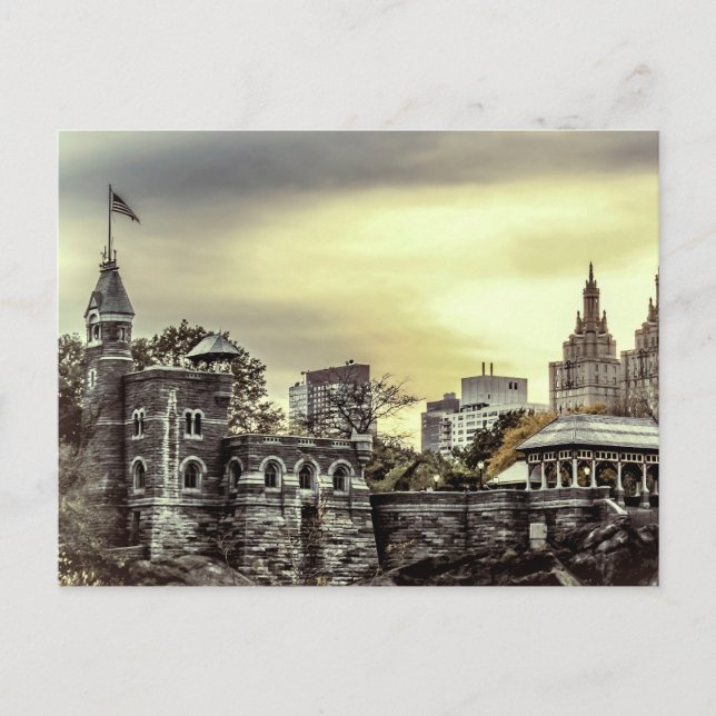Carte Postale Château du Belvédère à Central Park, NYC Photo (Devant)