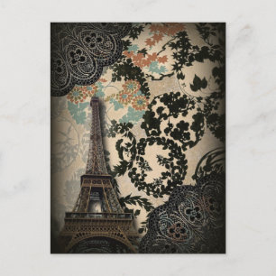 Carte Postale Château en dentelle parisien élégant