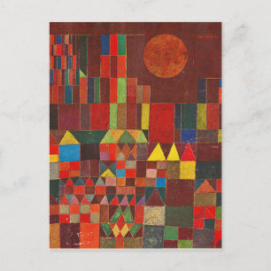 Carte Postale Château et Soleil, Paul Klee Expressionnisme Figur