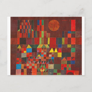 Carte Postale Château et Soleil, Paul Klee Expressionnisme Figur