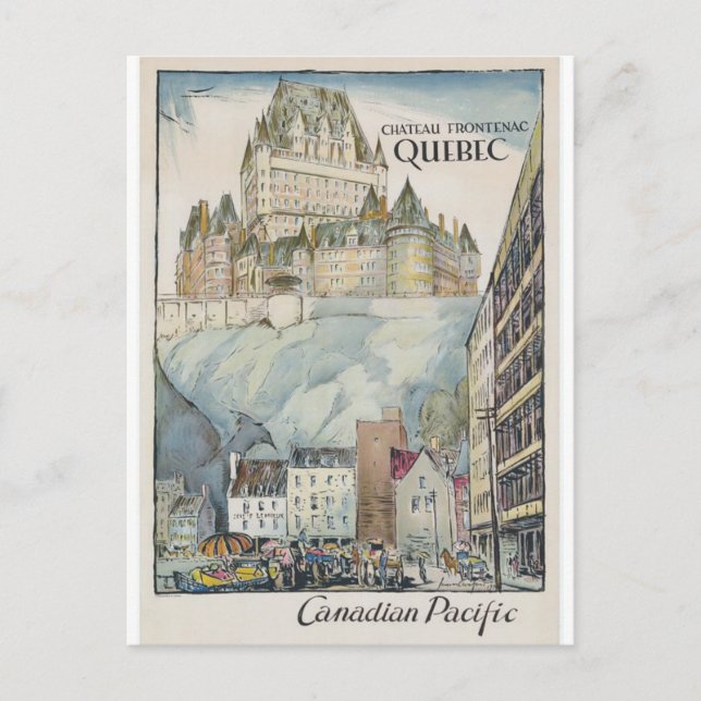 Carte Postale Château Frontenac (Devant)