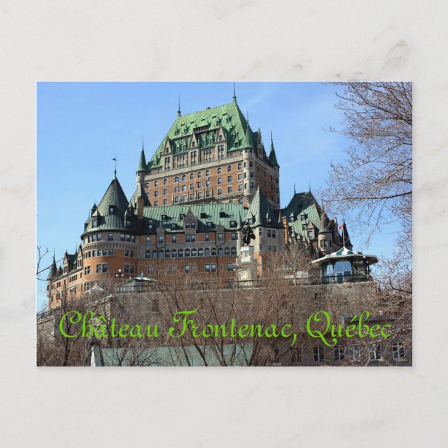 Carte Postale Château Frontenac, Québec, Canada (Devant)