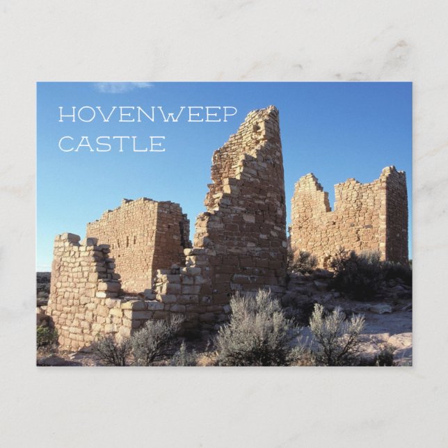 Carte Postale Château Hovenweep, Monument national Hovenweep, UT (Devant)