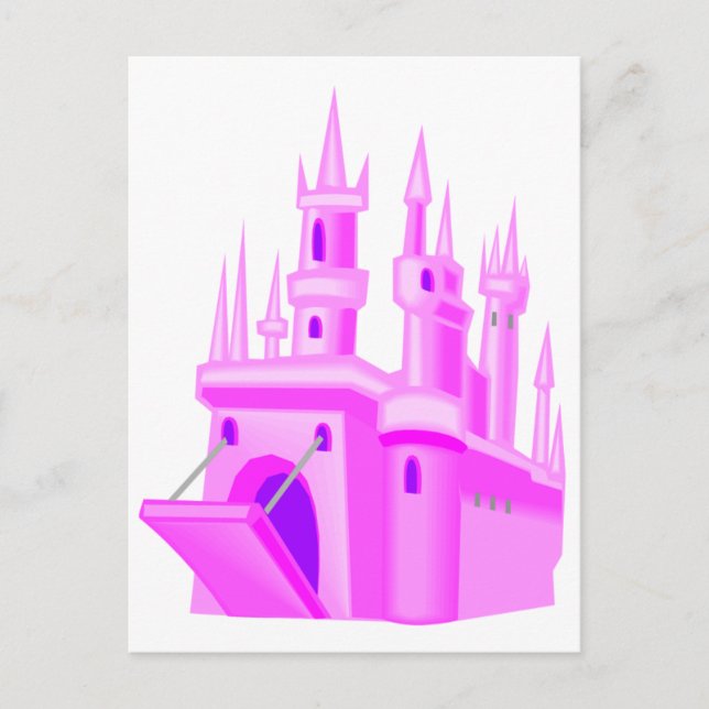 Carte Postale Château Mariage de Pink Fairytale (Devant)