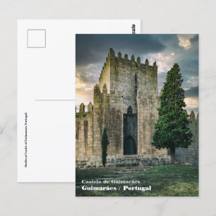 Carte Postale Château médiéval de Guimaraes, Portugal.