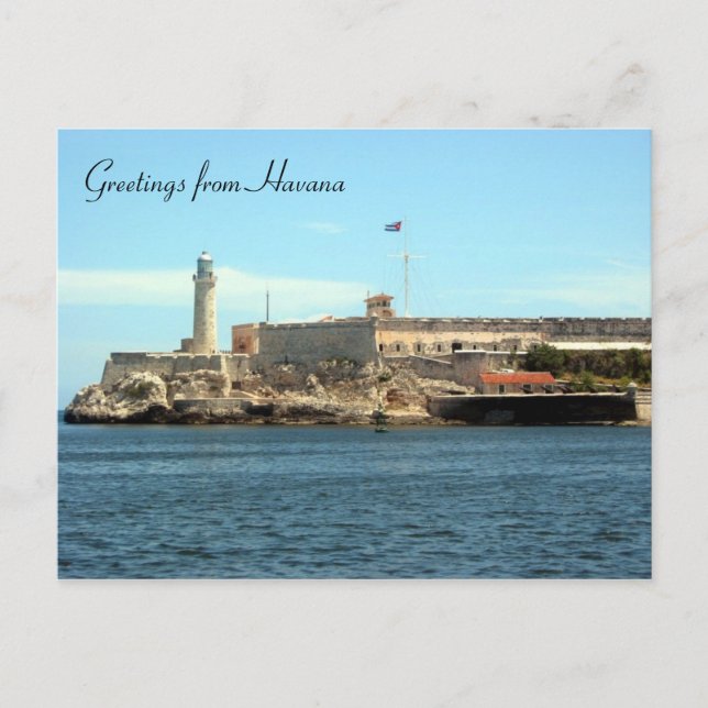 Carte Postale château morro salutations (Devant)