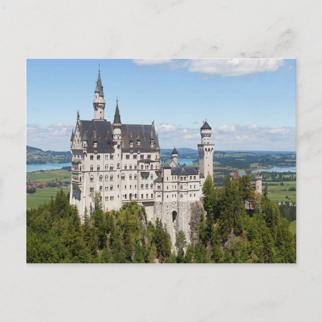Carte Postale Château Neuschwanstein à Schwangau Bavaria alleman (Devant)