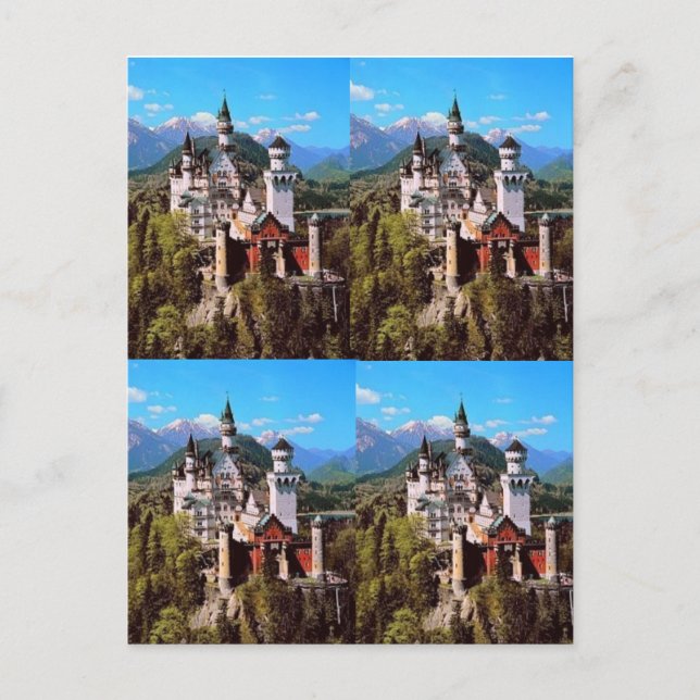 Carte Postale château neuschwanstein - allemagne DREAM BIG! (Devant)