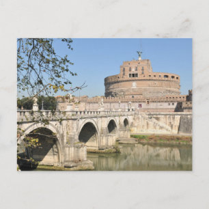 Carte Postale Château Sant'Angelo à Rome, Italie