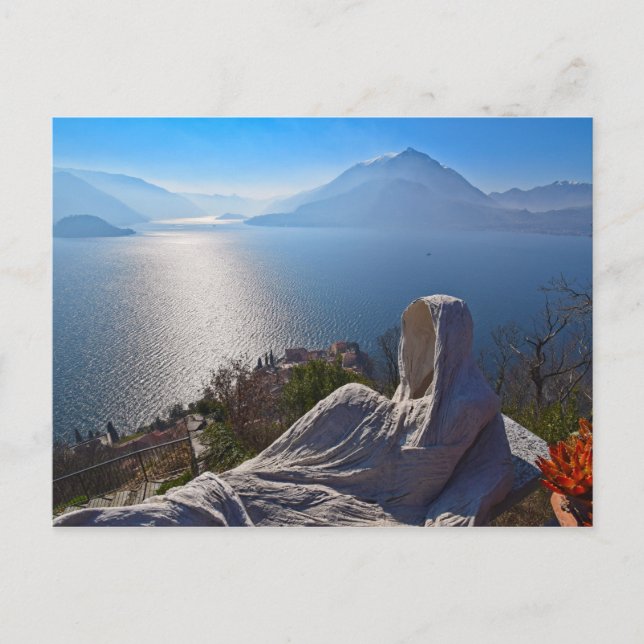 Carte Postale Château Vezio - Varenna - Lac de Côme, Italie (Devant)