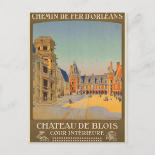 Carte Postale Château vintage de Blois France
