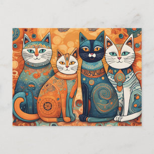 carte postale chats apaisants