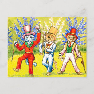 Carte Postale Chats dansants