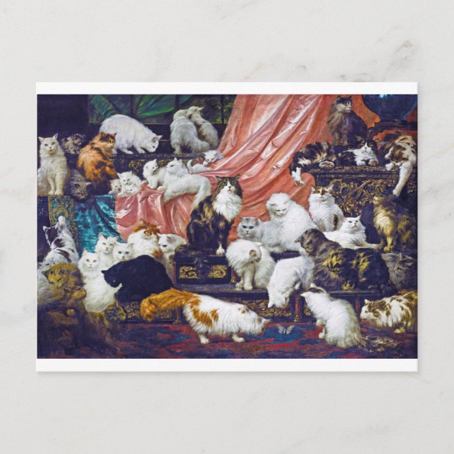 Carte Postale Chats (Les amoureux de ma femme), Carl Kahler (Devant)