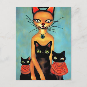 Carte Postale Chats par IA
