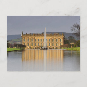 Carte postale Chatsworth House Lake Reflections Ro