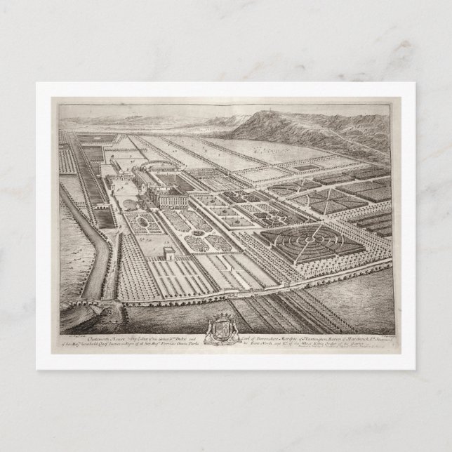 Carte Postale Chatsworth House, siège de William Cavendish (1640 (Devant)
