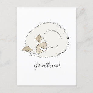 Carte Postale Chatte Dormir Se Bien Bientôt