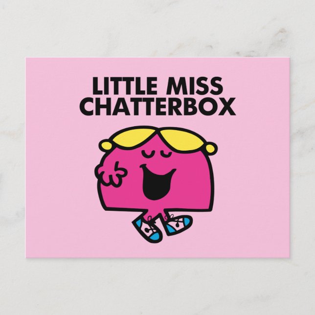 Carte Postale Chatter Avec Little Miss Chatterbox (Devant)
