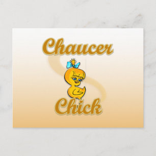 Carte Postale Chaucer Chick