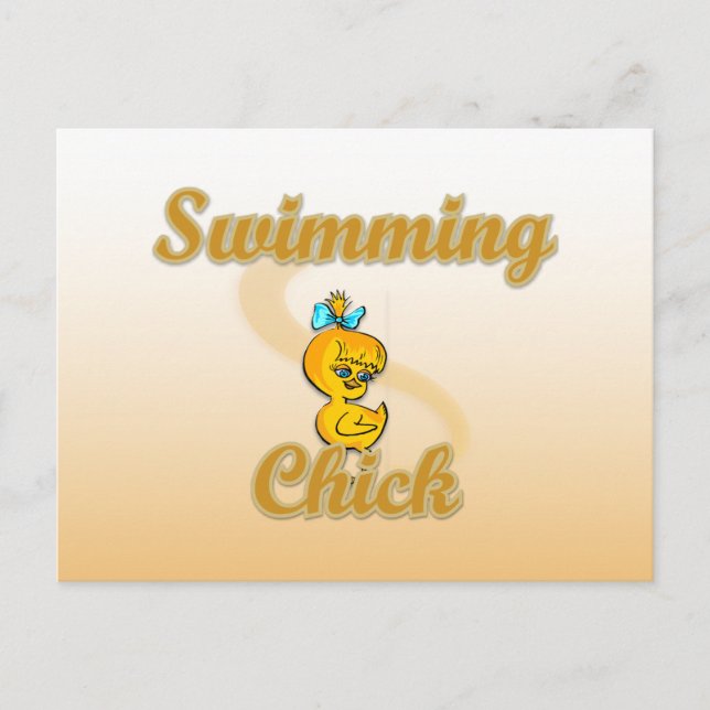 Carte Postale Chaud de natation (Devant)