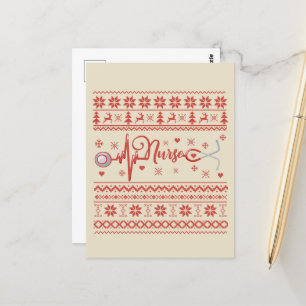Carte Postale Chaud de Noël joyeux et moche