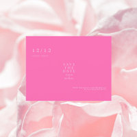 Chaud rose simple texte seulement Mariage Enregist