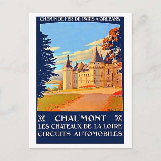 Carte Postale Chaumont, Chateu de la Loire, France, voyage vinta (Devant)