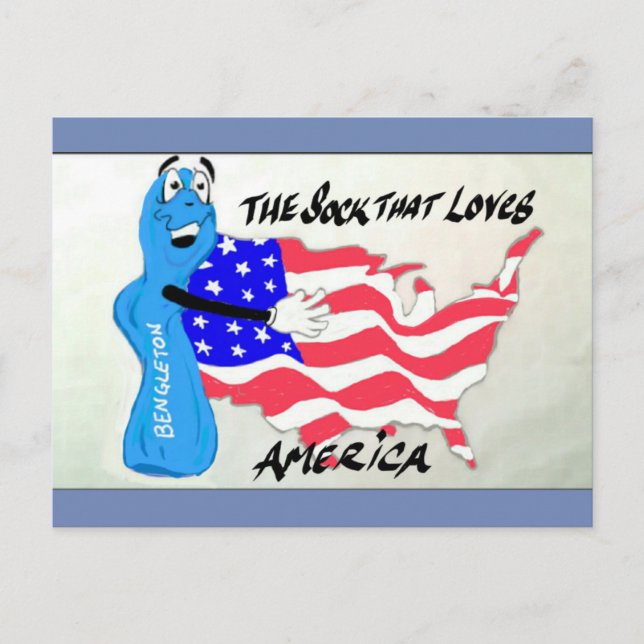 Carte postale Chaussettes Bengleton (Devant)