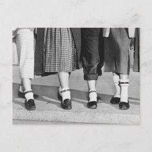 Carte Postale Chaussettes Bobby, 1953