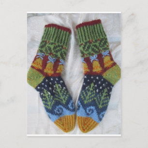 Carte Postale Chaussettes de Noël