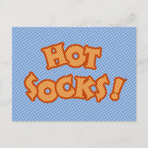 Carte Postale Chaussettes Hot