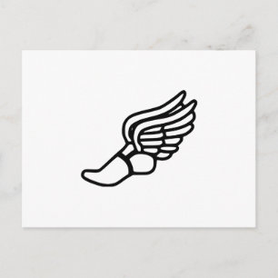Carte Postale Chaussure avec ailes