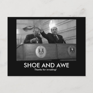 Carte Postale Chaussure BUSH et Awe