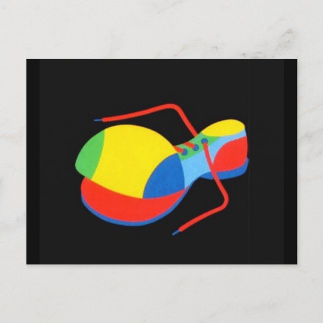 Carte Postale Chaussure de clown (Devant)