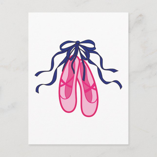 Carte Postale Chaussures de ballet Appliqué (Devant)