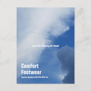 Carte Postale Chaussures de confort sur nuage