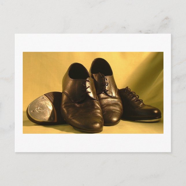 Carte Postale Chaussures de danse (Devant)