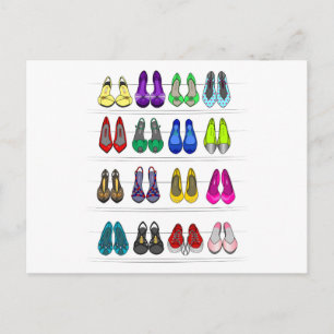 Carte Postale chaussures de mode