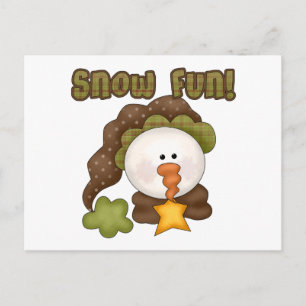 Carte Postale Chaussures et cadeaux One Fun de neige