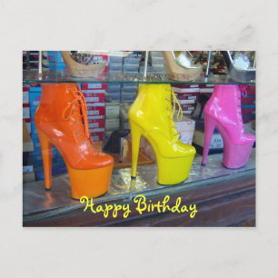 Carte Postale Chaussures Joyeux anniversaire