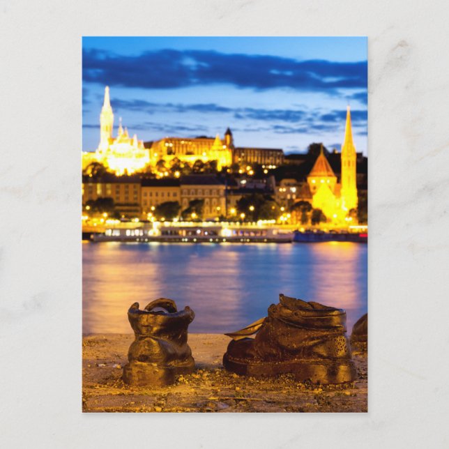 Carte Postale Chaussures sur la rive du Danube (Devant)