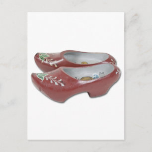 Carte Postale ChaussuresEn Bois Peint050111