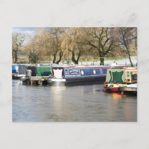 Carte Postale Chauves étroites Canal gelé
