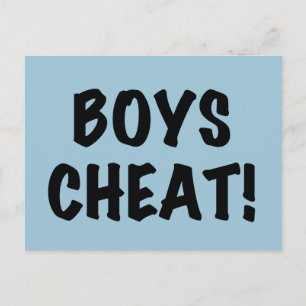 Carte Postale Cheat de Boys