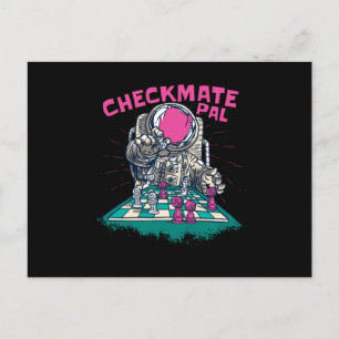 Carte Postale Checkmate Astronaute